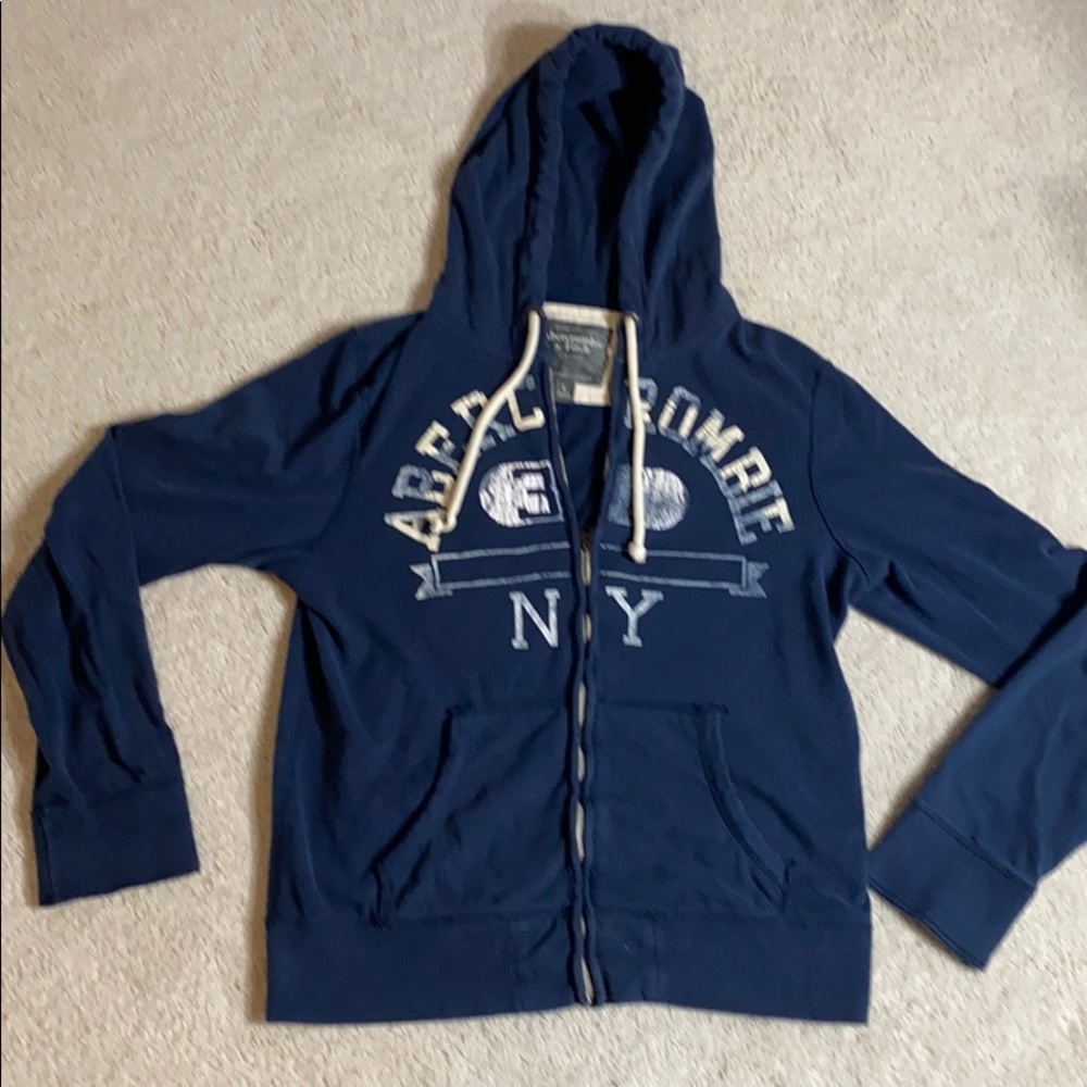 Abercrombie & Fitch vintage zip hooded sweatshirt